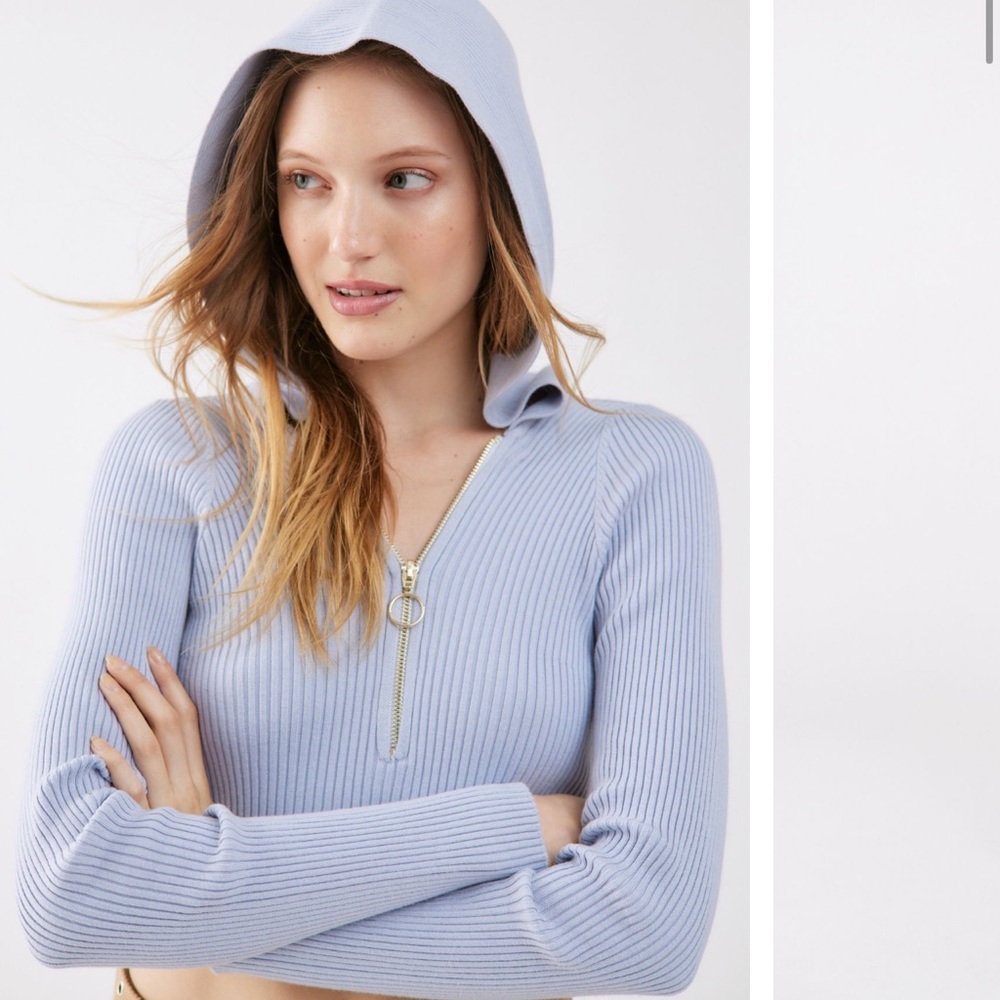 Urban Outfitters quarter-zip hooded sweater